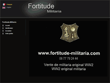 Tablet Screenshot of fortitude-militaria.com